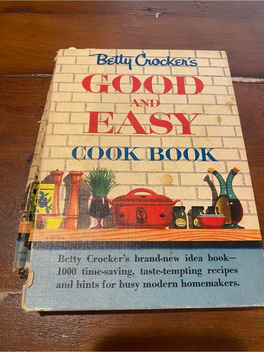 Betty Crocker’s Good and Easy Cook Book - Faux Brock Wall Cover